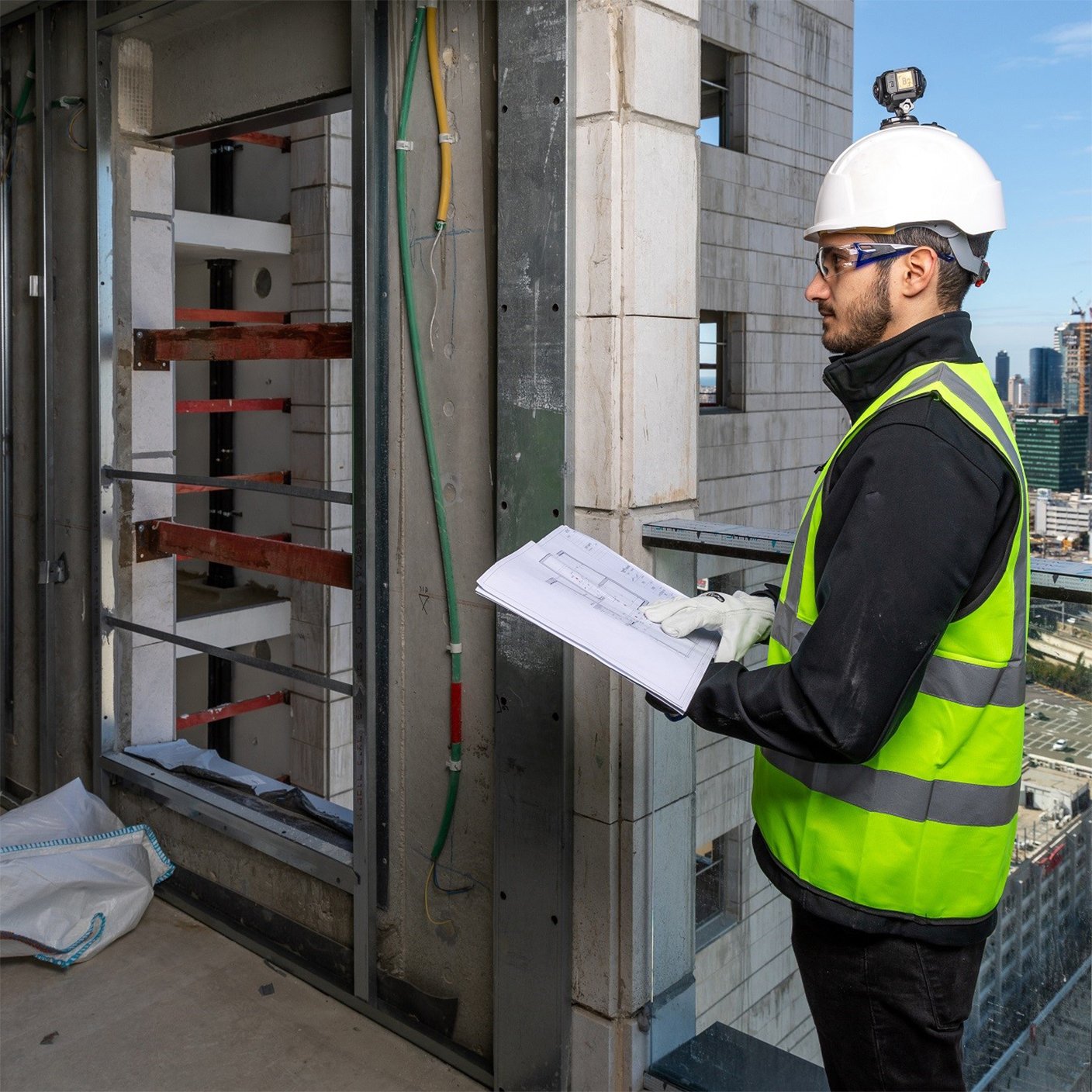 Engineers working on site