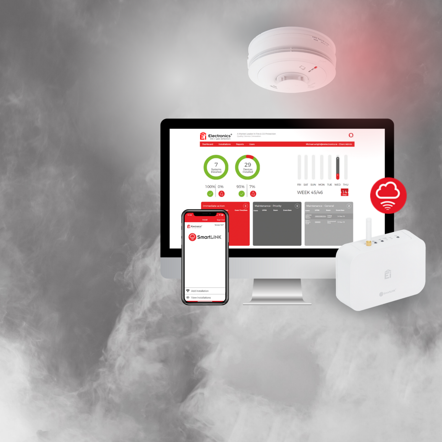 Ei electronics fire alarm system